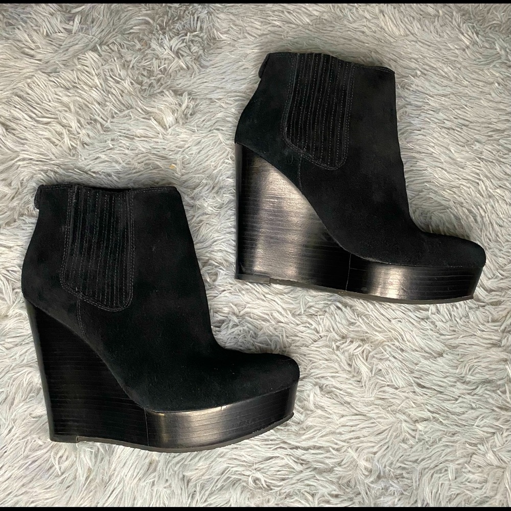 Michael Kors Women Black Suede Ankle Boots US Size 7M